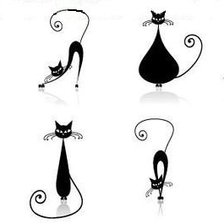 Схема вышивки «Кошачья компания»