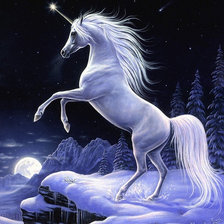 Схема вышивки «единорог»