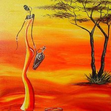 Схема вышивки «африка»