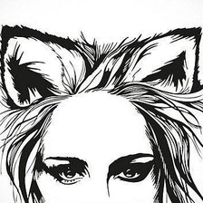 Схема вышивки «киса»