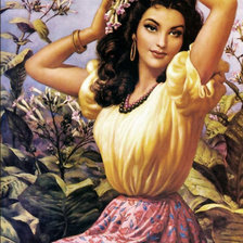 Схема вышивки «мексиканская красавица»