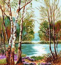 Схема вышивки «березка»