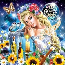 Схема вышивки «девушка»