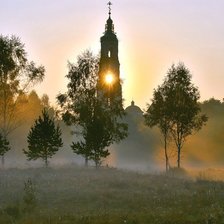 Схема вышивки «церковь»