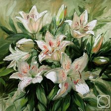 Схема вышивки «лилии»