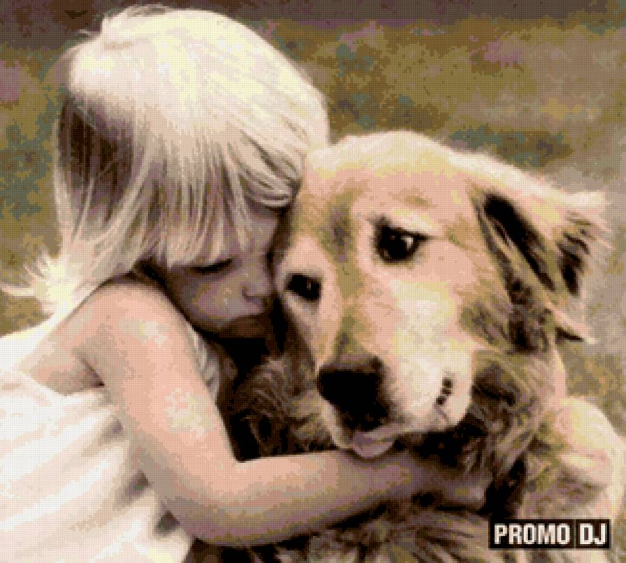 дружба - собака, дети, дружба - предпросмотр