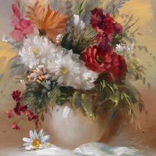 Схема вышивки «цветы»