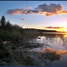 Схема вышивки «пейзаж»