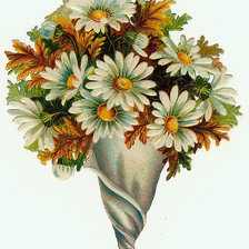 Схема вышивки «ромашки»