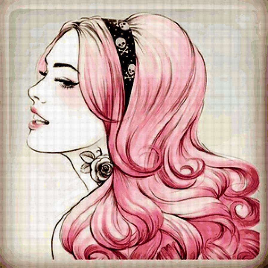 Девушка. - рисунок, девушки - предпросмотр