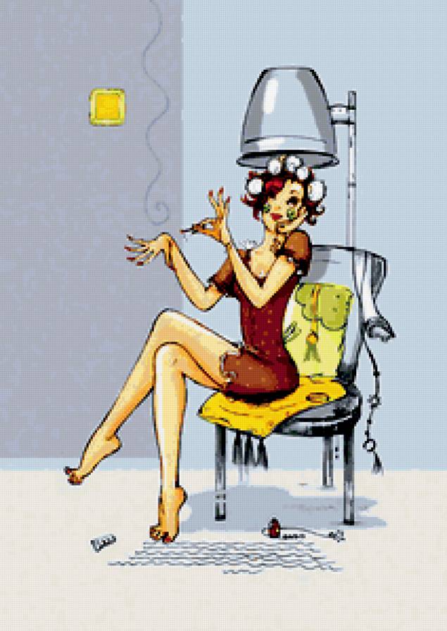 Девушка. - девушки, рисунок - предпросмотр