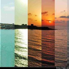 Схема вышивки «рассвет-закат»