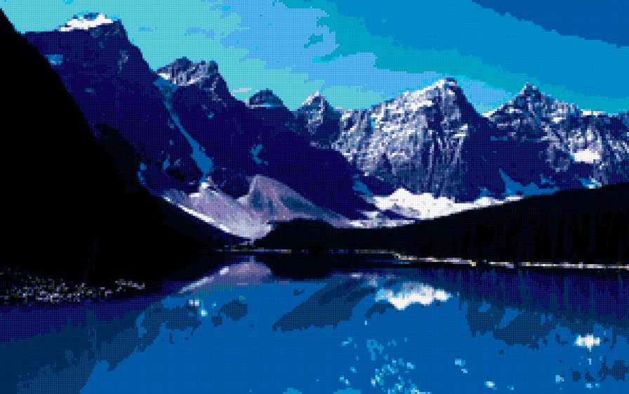 горы 2 - вода, озеро, горы - предпросмотр