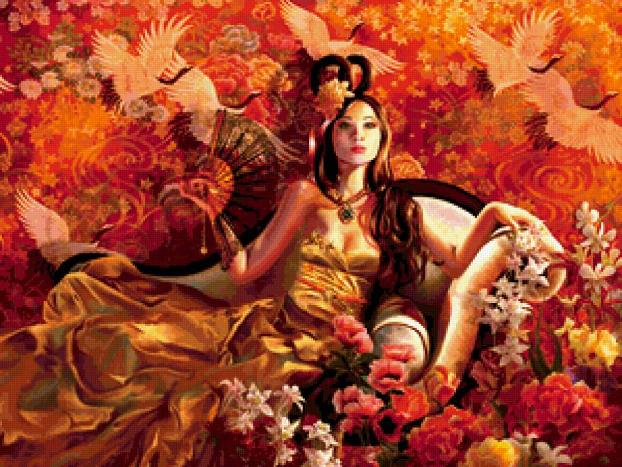 40 - восток, китай, япония, девушка - предпросмотр