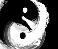 Схема вышивки «Ин & Ян»