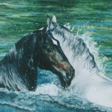 Схема вышивки «Лошадки»