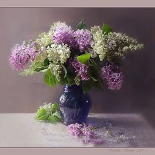 Схема вышивки «сиреневый букет»