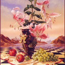 Схема вышивки «лилии»