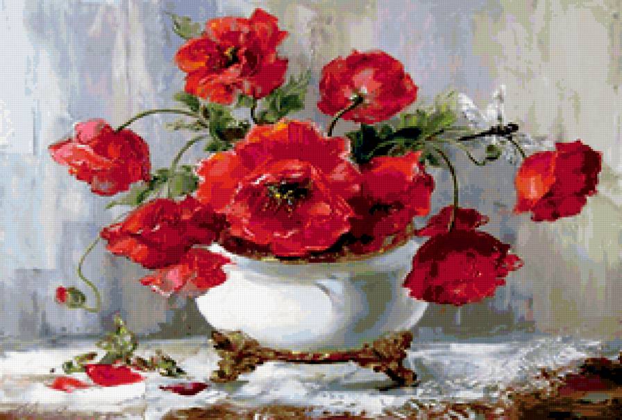 Серия "Букет" - цветы, маки, букет - предпросмотр