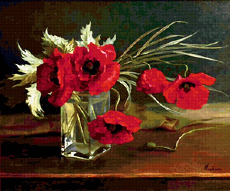 Серия "Букет" - букет, цветы, маки - предпросмотр