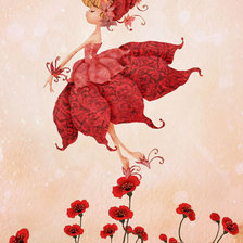 Схема вышивки «маковая фея»