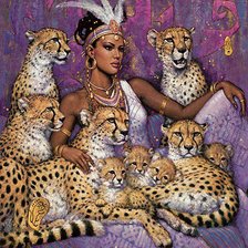 Схема вышивки «африканка»