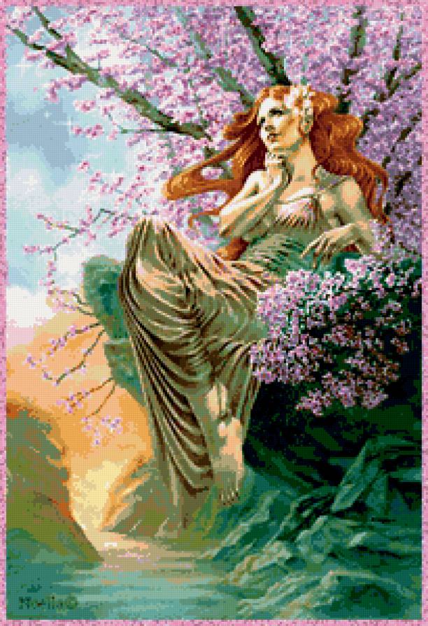 весна - весна, девушка, природа, цветы - предпросмотр