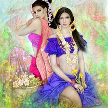 Схема вышивки «серия "женщины"»