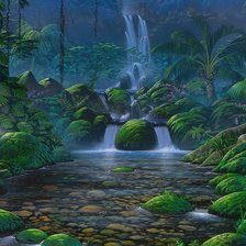 Схема вышивки «пейзаж»