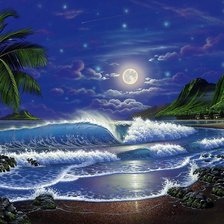 Схема вышивки «Морской закат»