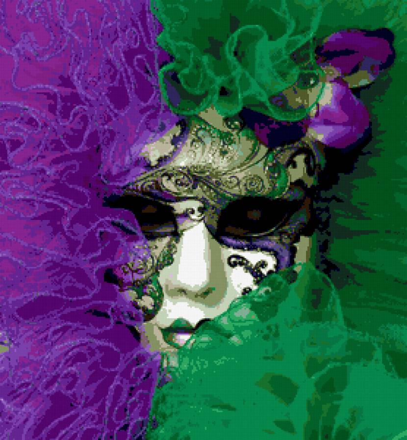 Маска - картина, фентези, девушка, маскарад, фея, маска - предпросмотр