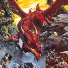 Схема вышивки «дракон»