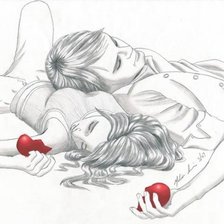 Схема вышивки «любовь до конца...»