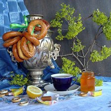 Схема вышивки «чаепитие»