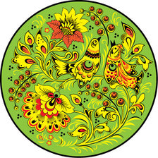 Схема вышивки «узор хохлома»