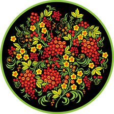 Схема вышивки «узор хохлома»