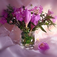 Схема вышивки «розовый натюрморт»