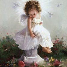 Схема вышивки «Девчушка»