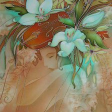 Схема вышивки «серебрянные струны»