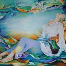 Схема вышивки «девушка»