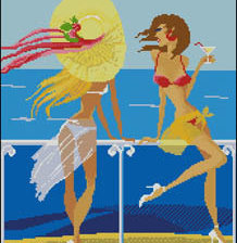 Схема вышивки «У моря»