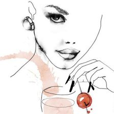 Схема вышивки «портрет женщины»