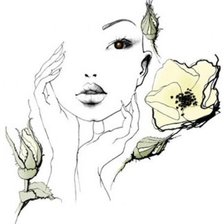 Схема вышивки «портрет женщины»