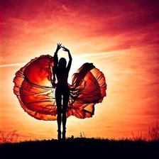 Схема вышивки «силуэт»