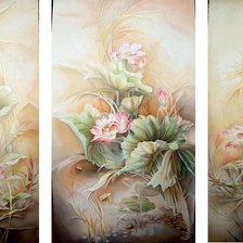 Схема вышивки «триптих"цветы"»