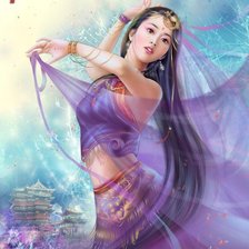 Схема вышивки «Китайская красавица»