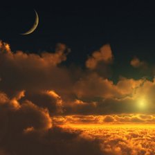 Схема вышивки «Луна и солнце»