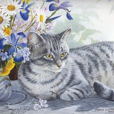 Схема вышивки «Кицюня»