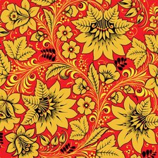 Схема вышивки «хохлома»