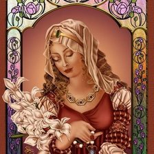 Схема вышивки «мадонна»